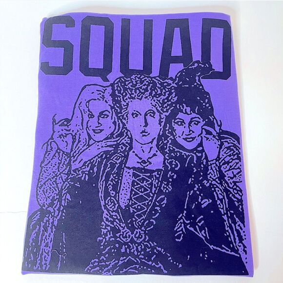 Sanderson Sisters Squad Hocus Pocus Graphic Halloween T Shirt Women’s Size L New - Picture 2 of 7